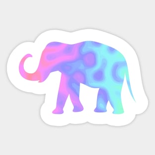 COLORFUL Jungle Elephant Sticker